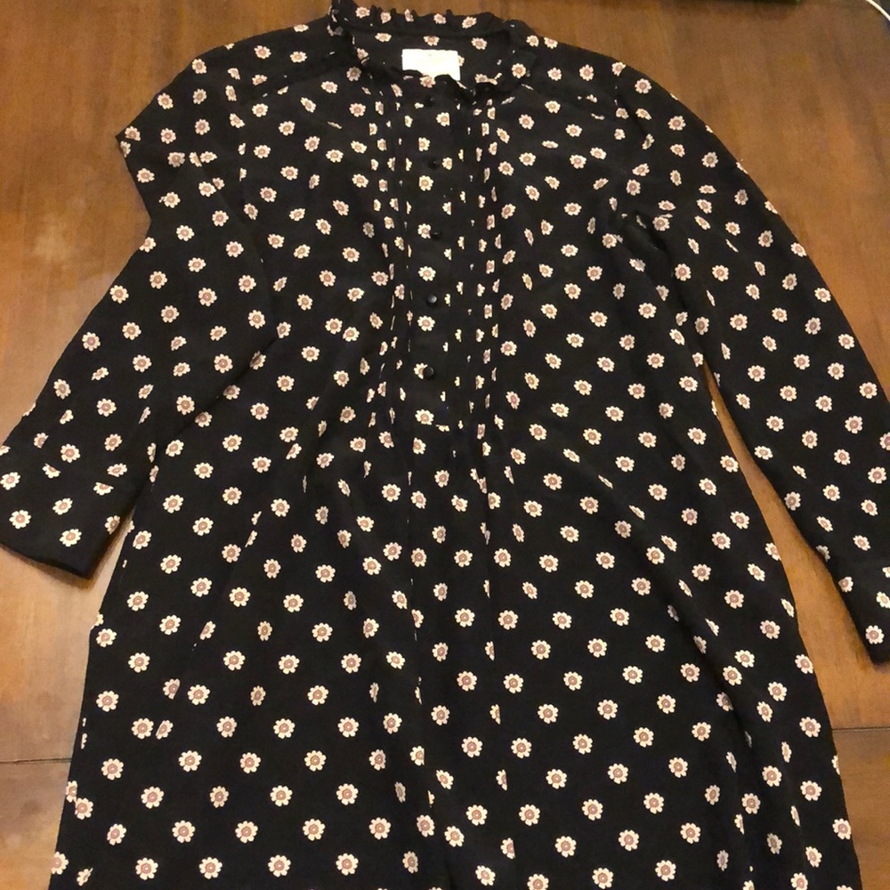 Kate spade floral silk shift dress